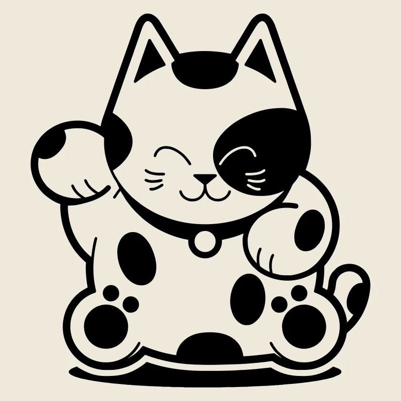 Chat chanceux
