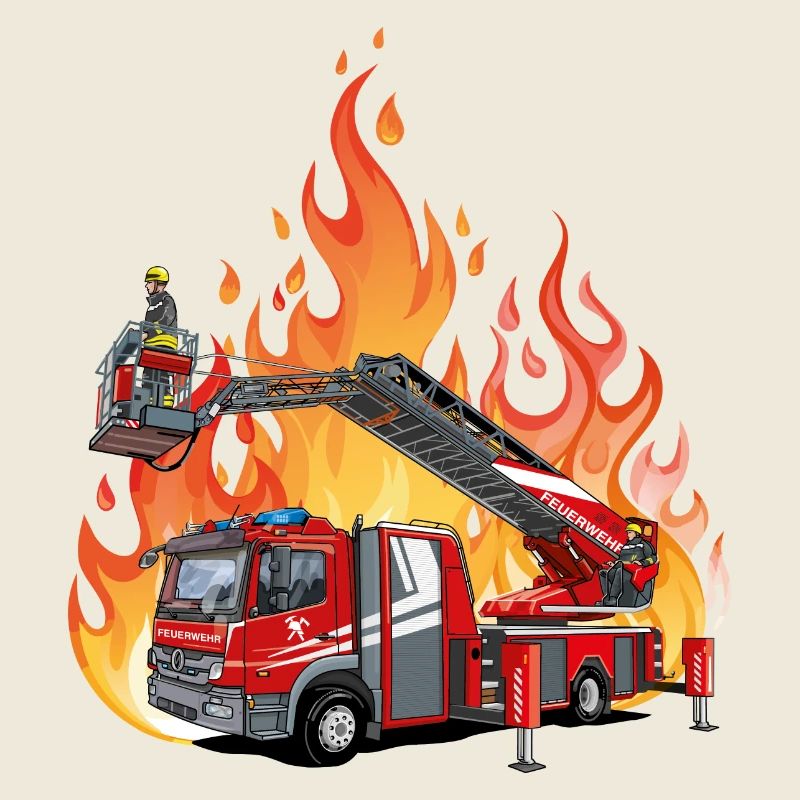 Pompiers et flammes