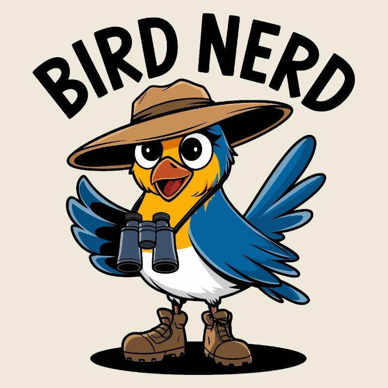 Explorateur nerd d’oiseau