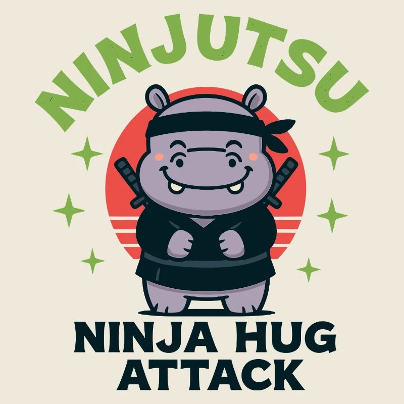 Ninja Kuschel Hippo