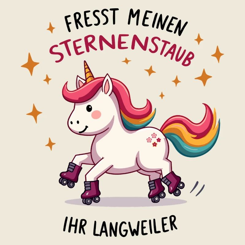 Rollschuh Einhorn