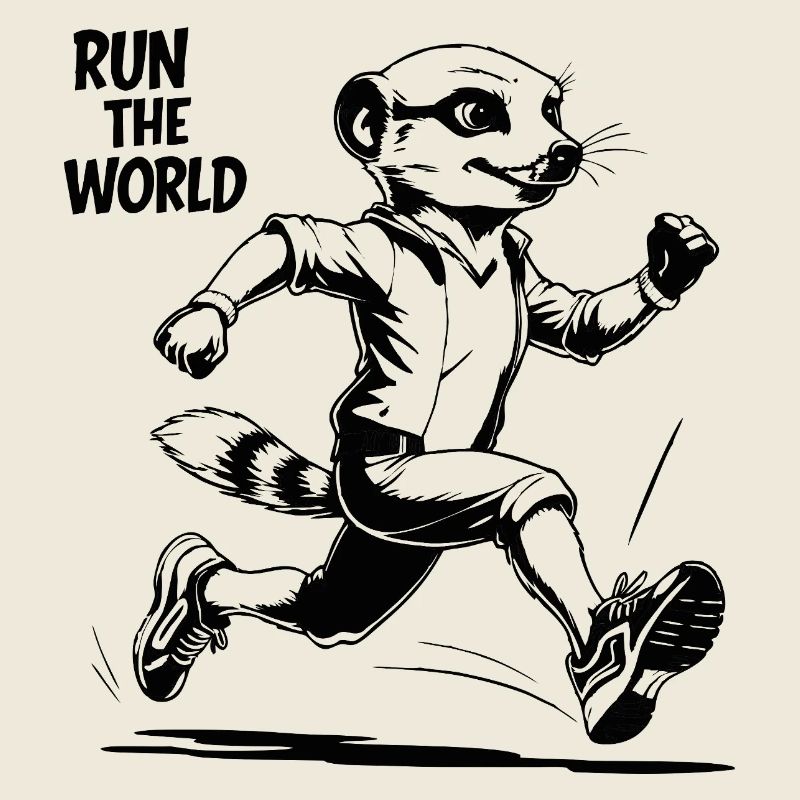 Meerkat, en course