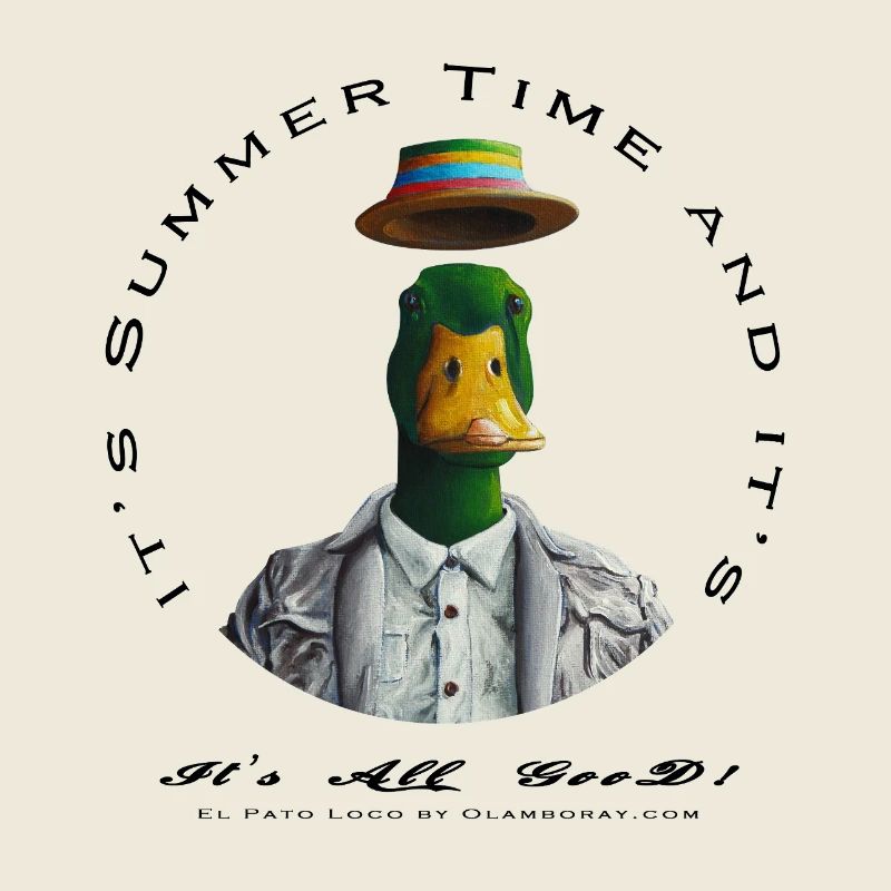 Canard Stylé et joyeux