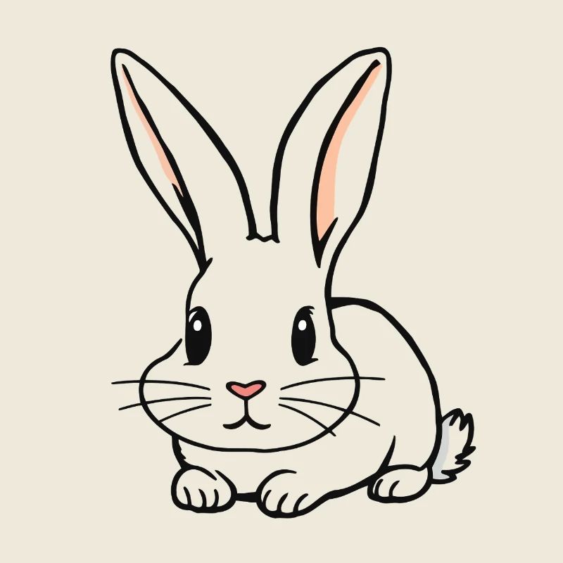 Sketched Rabbit with Long Ears