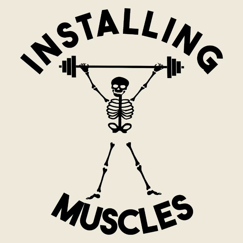 Funny Skeleton Gym – Installation d’haltérophilie musculaire