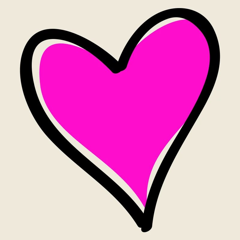 Motif cœur rose vif