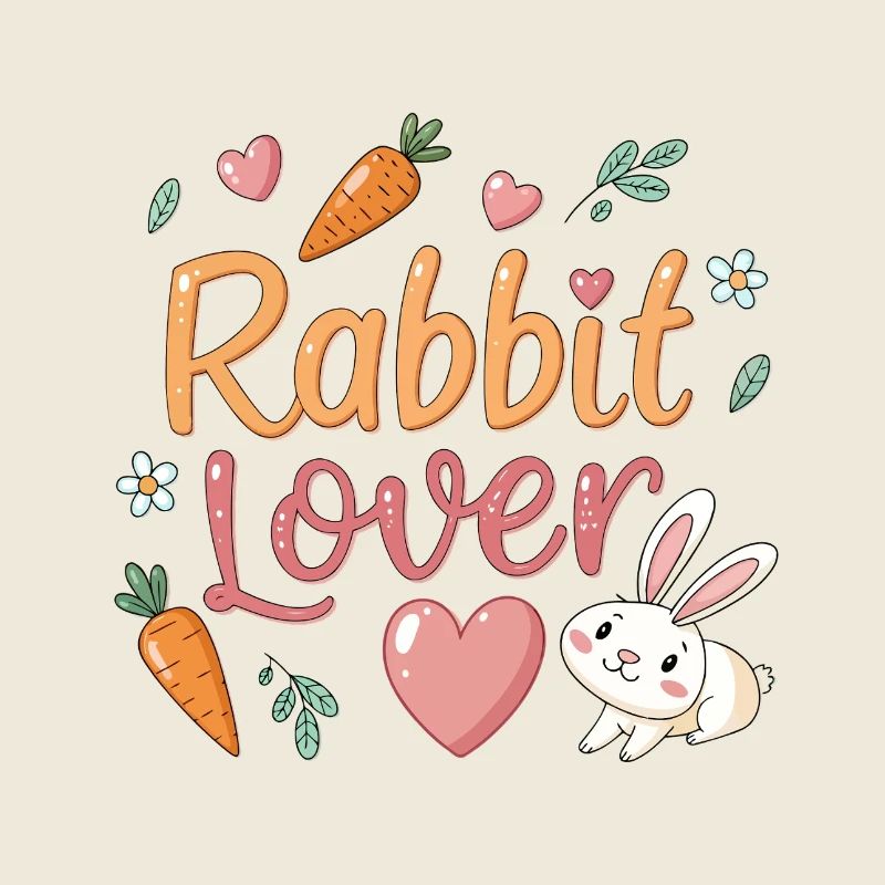 Cadeau d'amour lapin et carottes