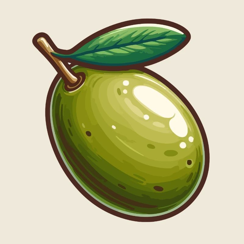 Illustration de Olive Verte Nature