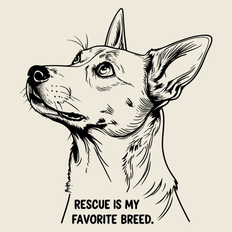 Rescue est ma race préférée – Fine Line Dog