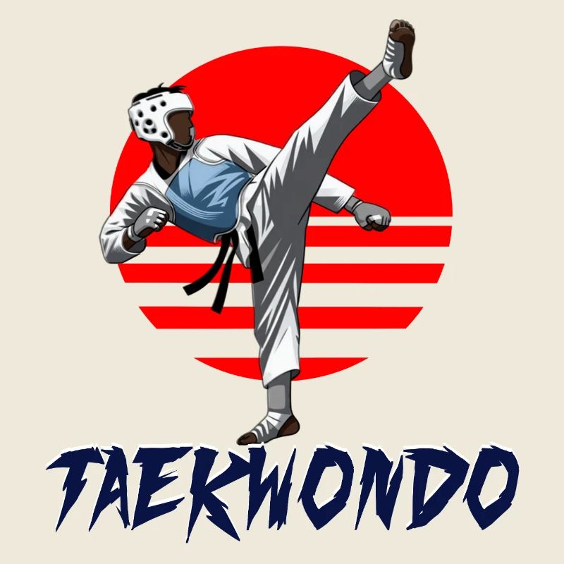 Martial Arts Taekwondo Silhouette Design