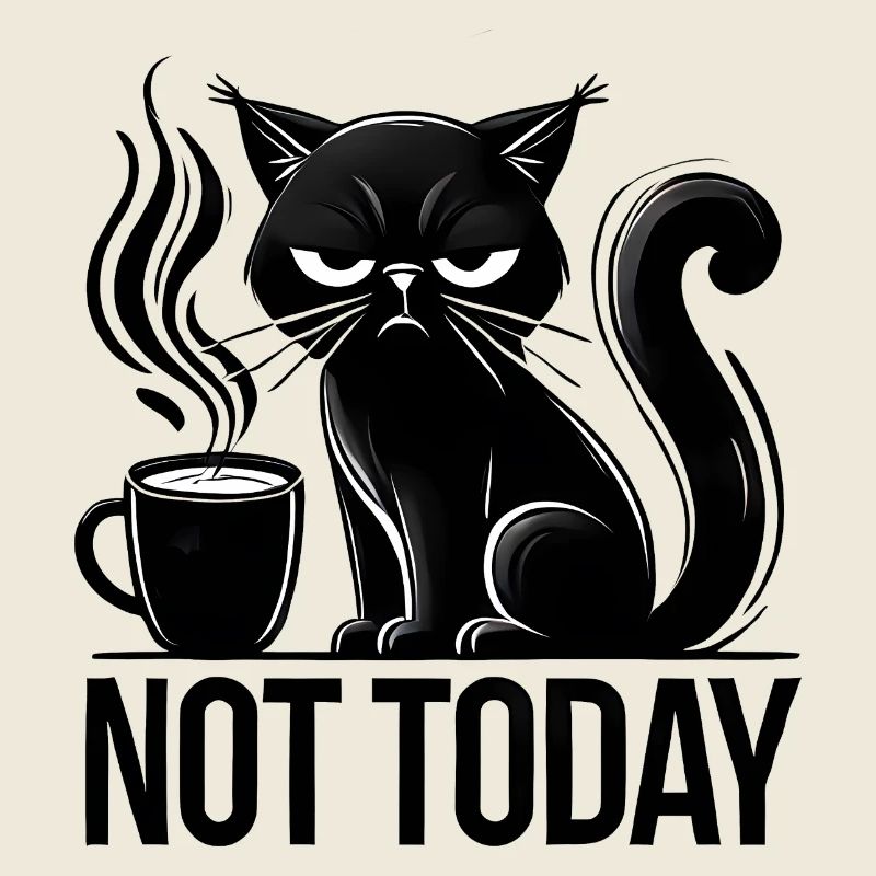 Chat Annyoed au café, Love Cats