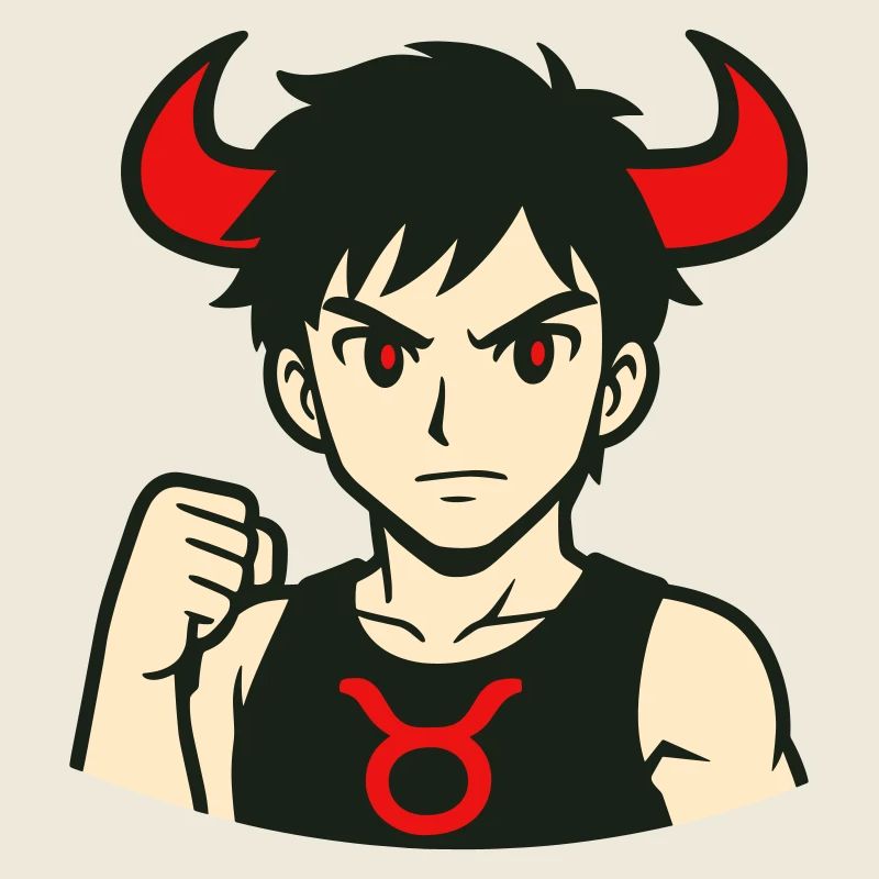 Demon Taurus Anime Style