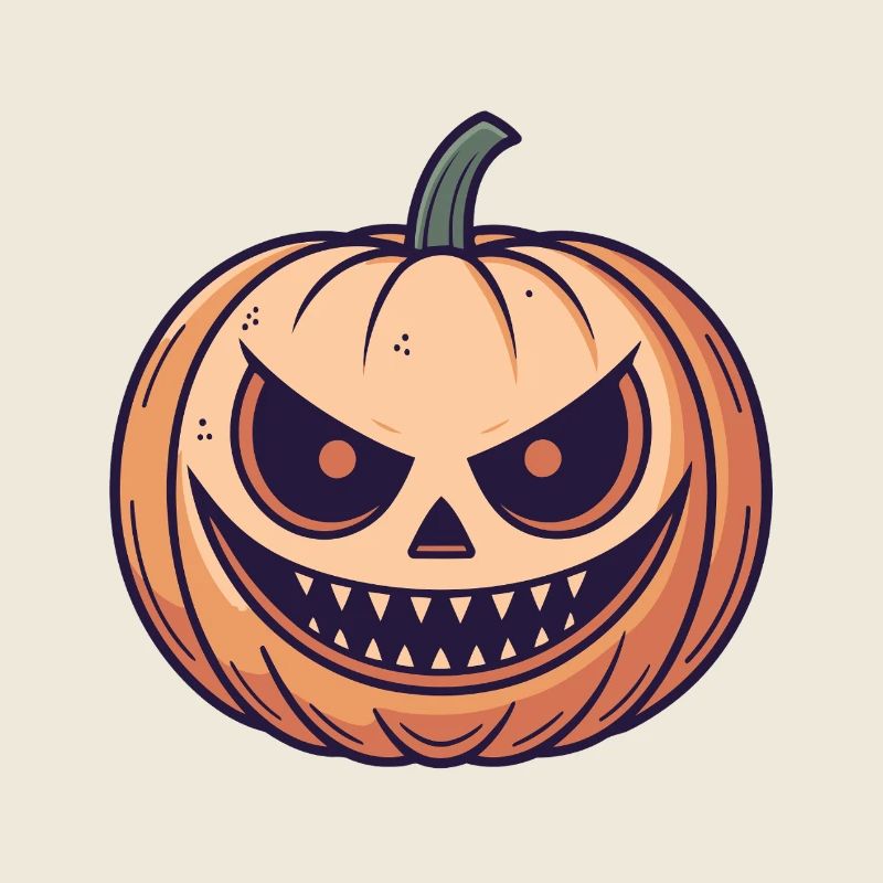 Pumpkin Mischief Cartoon