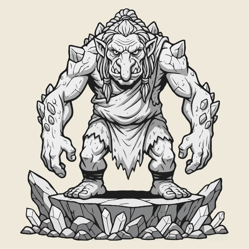 Troll auf dem Rock Plateau