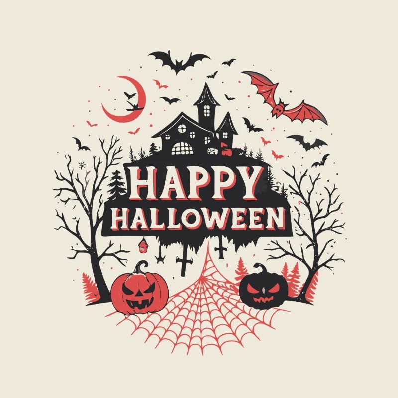 Dark Night Halloween Castle