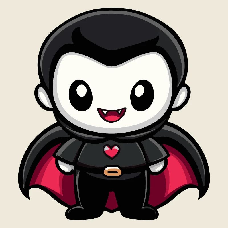 Vampir Halloween Niedlich Comic