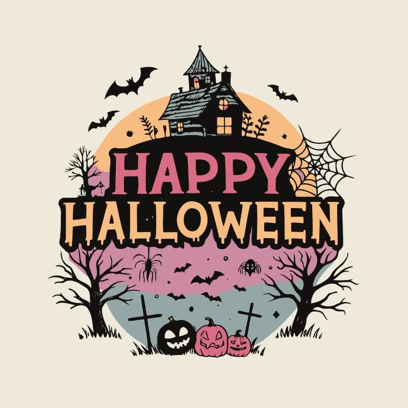 Maison hantée Happy Halloween