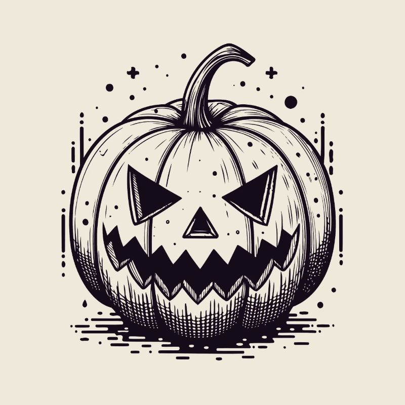 Citrouille Jackolantern Noire