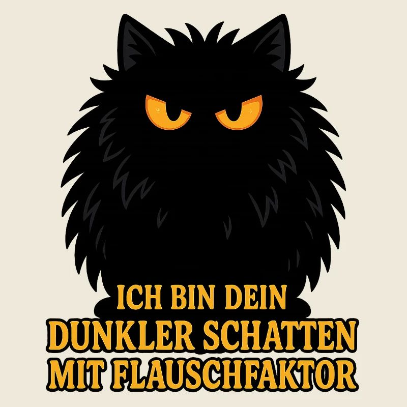 Dark shadow with fluff factor – cat