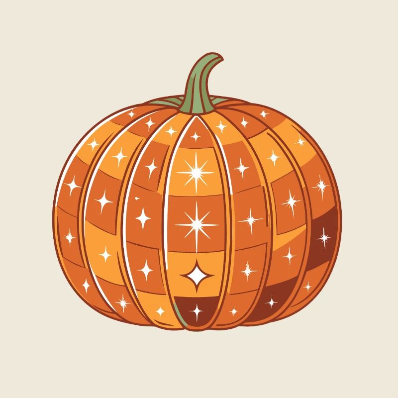 Sparkly Glowing Pumpkin