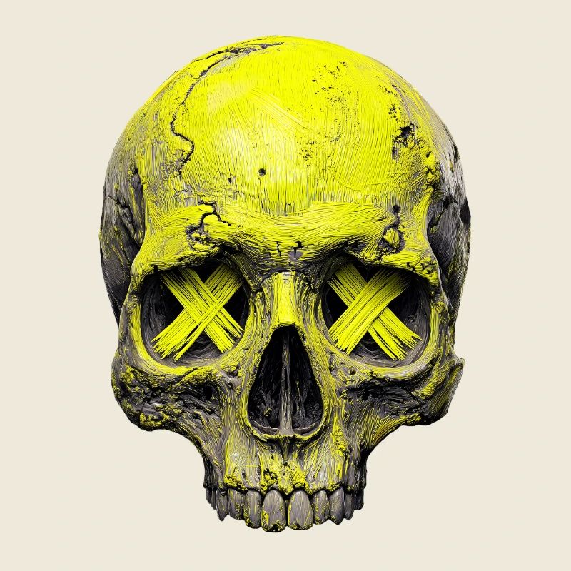 Neon X Skull