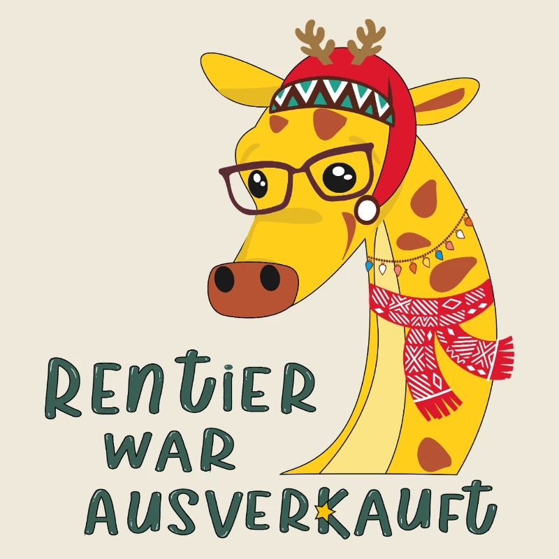 Giraffe mit Brille: Rentier
