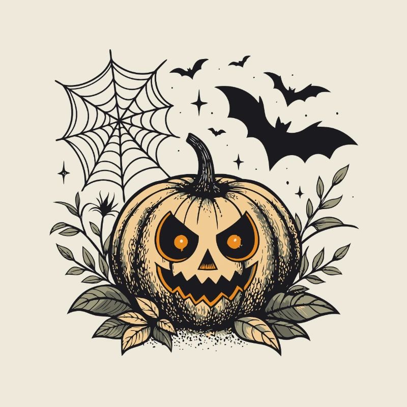 Evil Halloween Pumpkin