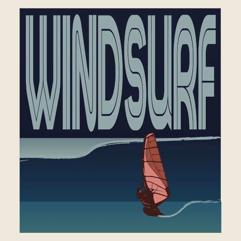 Windsurfer in Welle 