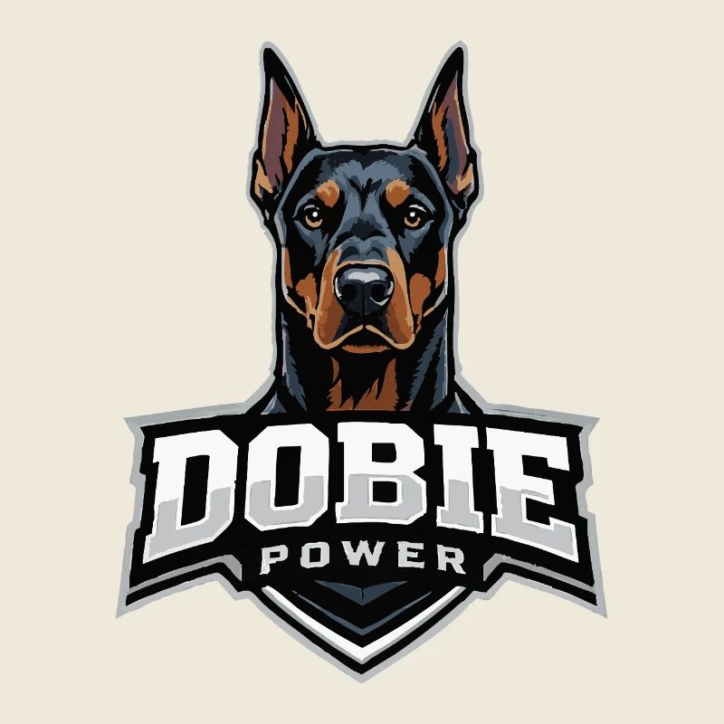 Dobie Power Dobermann Motiv