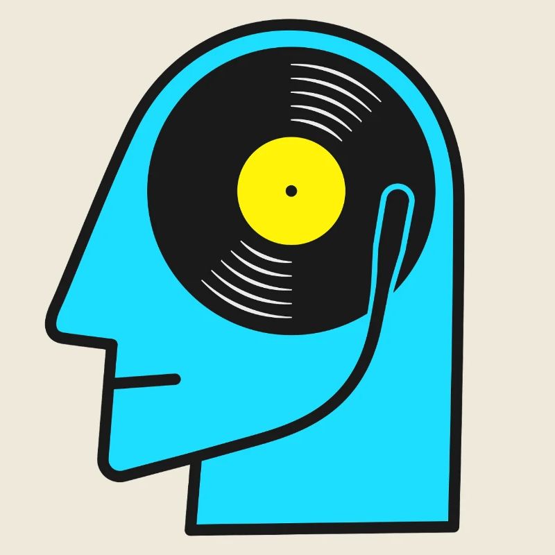 Vinylalbum Head Pop Art