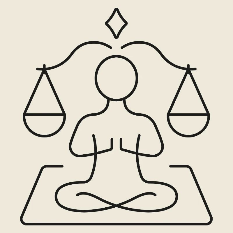 Équilibre du yoga dans le style zen