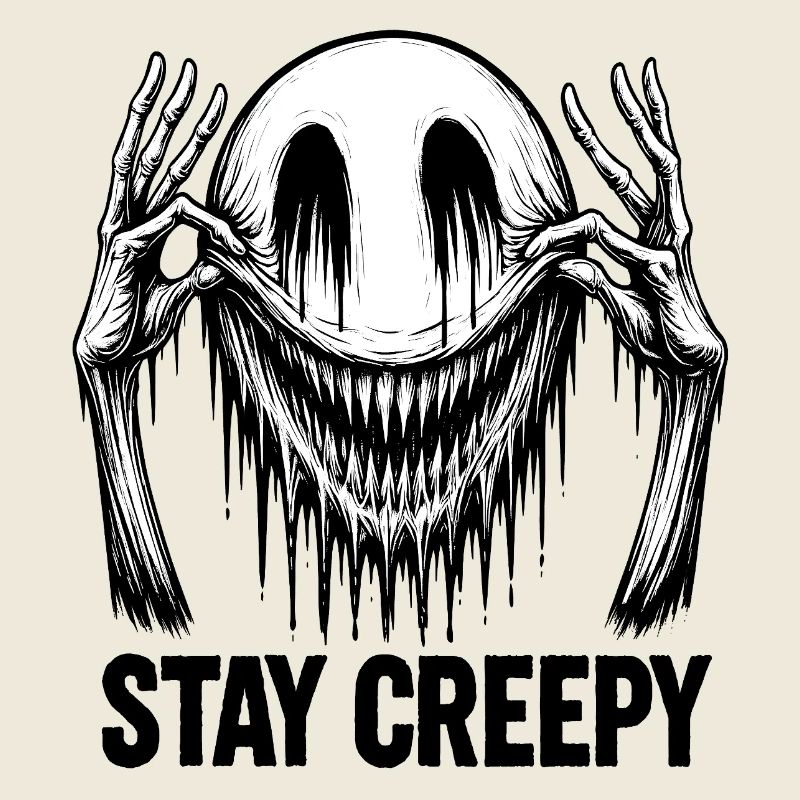 Melting Smile – Dark Comic Horror Art