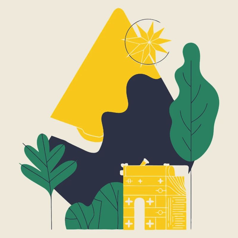 Abstract Desert Landscape