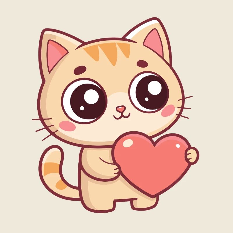 Chaton Coeur Doux