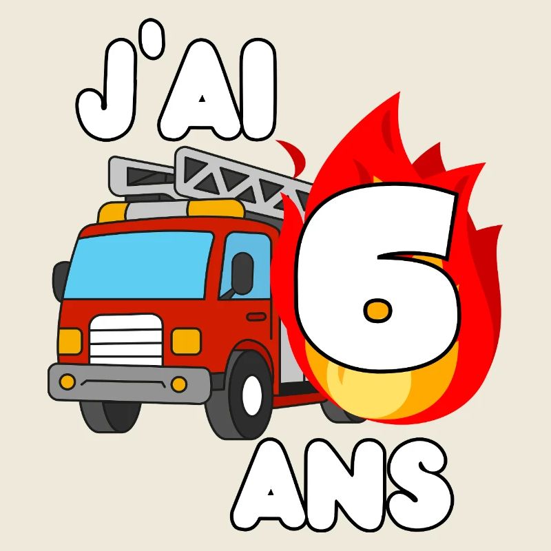 J’ai 6 ans camion de pompier fun