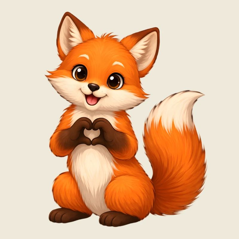 Liebesfuchs Herzform