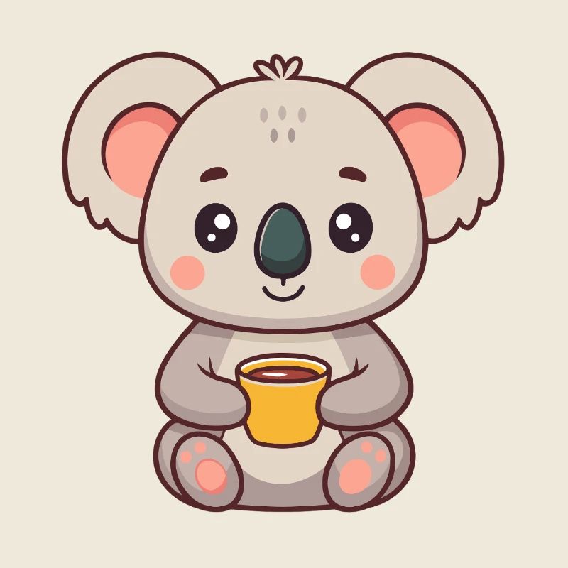 Koala Doux Tasse Café