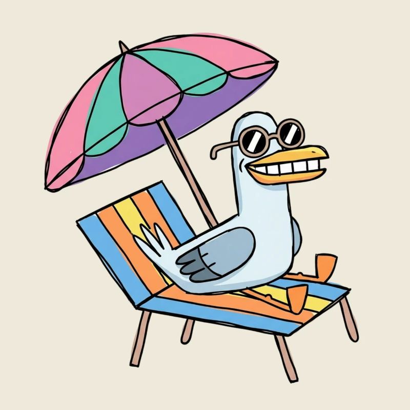 Seagull part en vacances