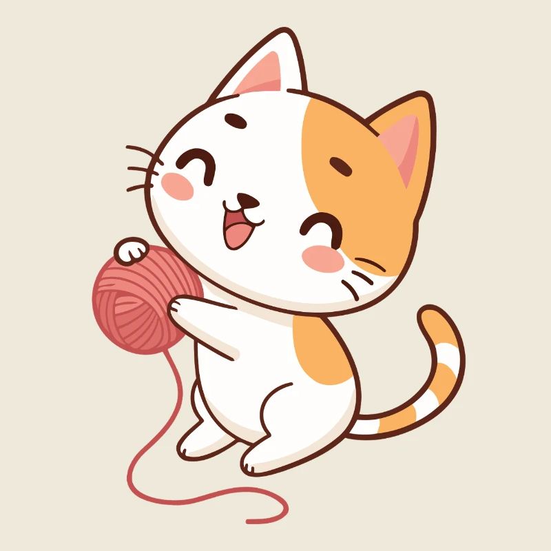 Happy Kitten und Garn