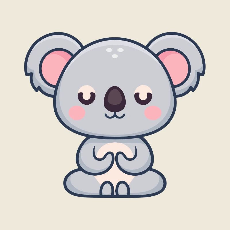 Koala Pastel Zen Blanket