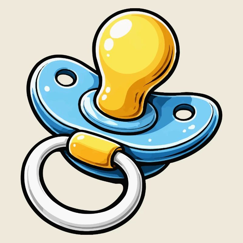Bébé Dessin animé Tétine