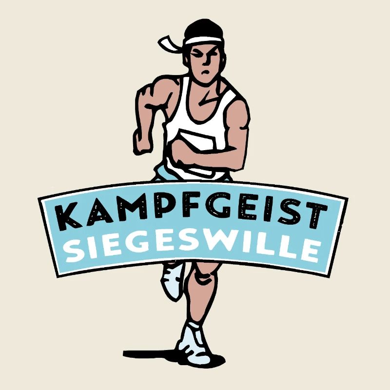 Kampfgeist Siegeswille - Marathonläufer
