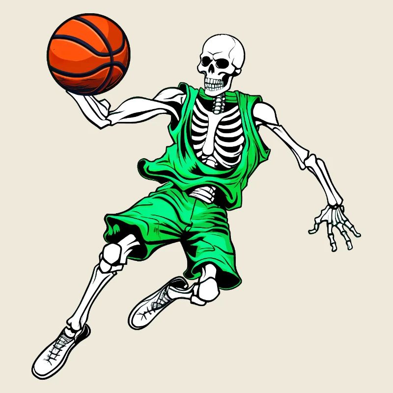 Skelette Basketball / Hooper Skull