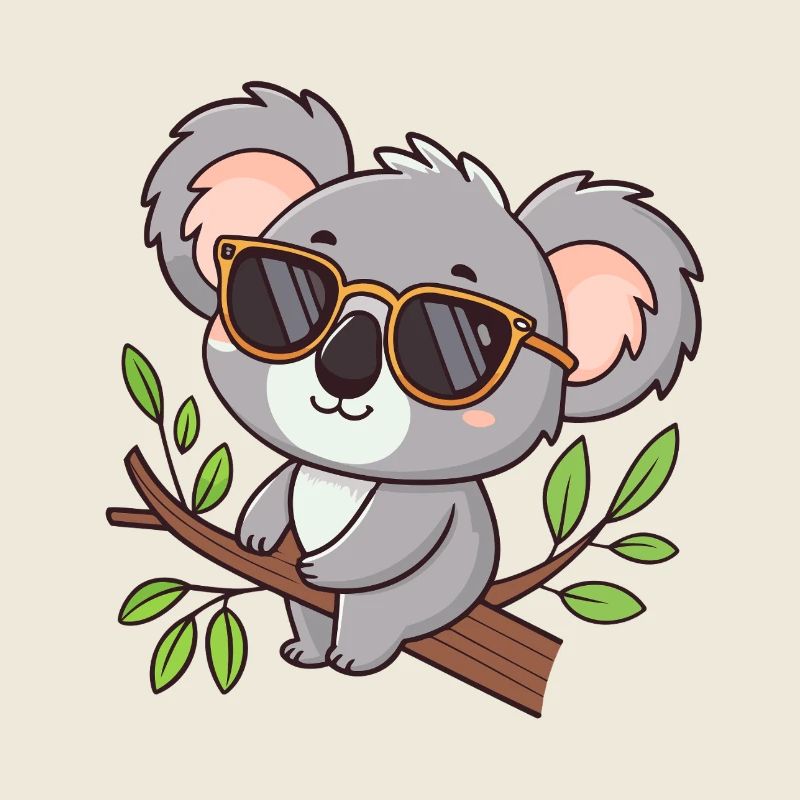 Koala chic glasses on temple