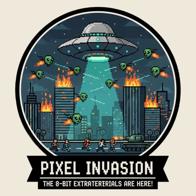 Guerre de la ville d’invasion des pixels