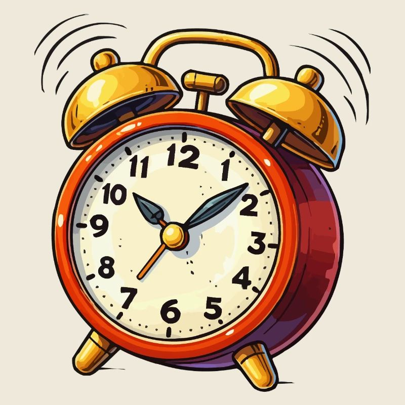 Alarm Clock Comic Clock