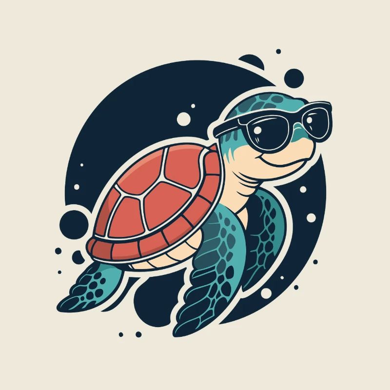 Stylische Schildkröten-Sonnenbrille