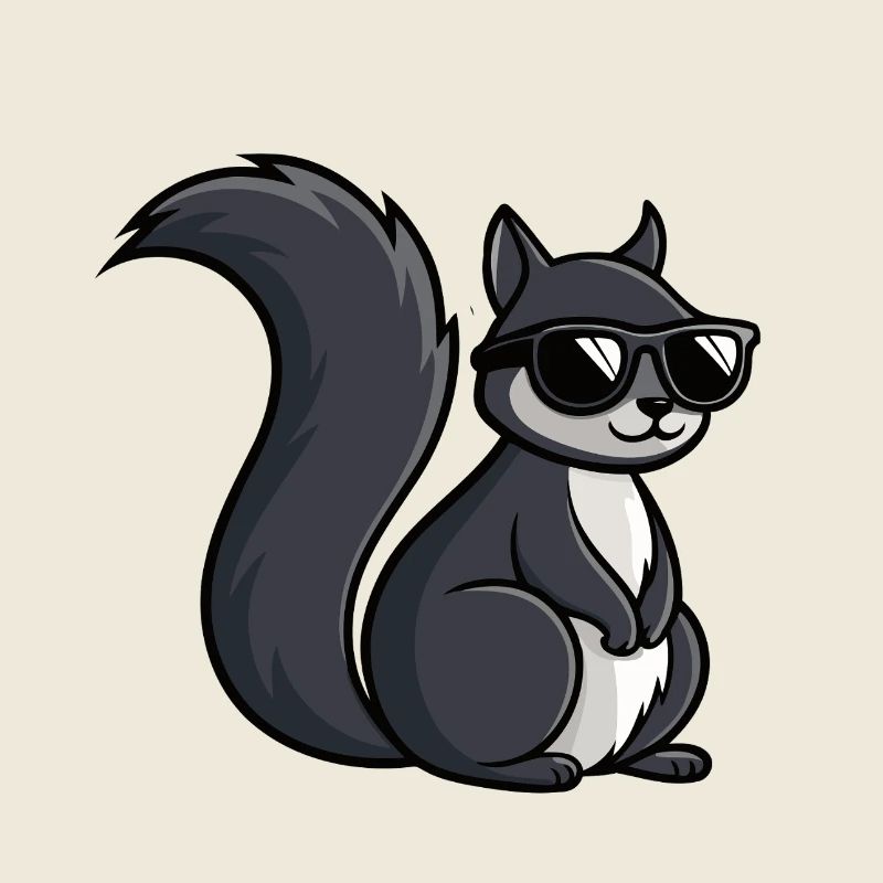 Cool Squirrel Dark Glasses