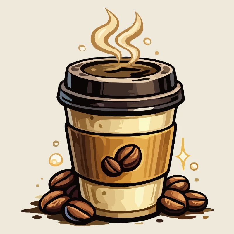 Kaffee Kunst Becher