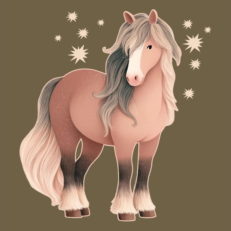 Pferd mit Sternen